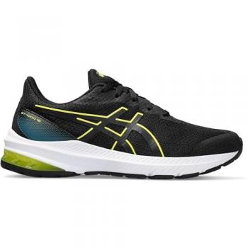 Zapatillas Asics GT-1000 12 GS de Estabilidad para Niños - Negro y Amarillo