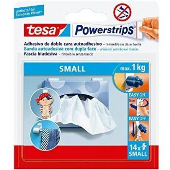 tesa 58560-00000-01 58560-00000-01-Recambio de Tiras pequeñas Powerstrips hasta 1 kg, Not_Applicable