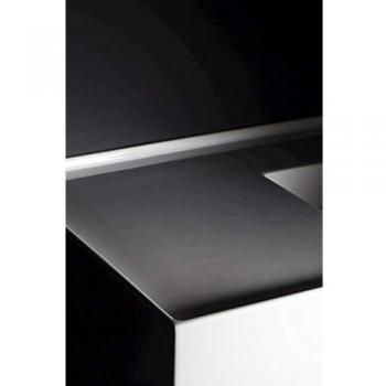 Lavabo Laufen Kartell 900x460 mm, blanco LCC, con estante izquierdo, 1 orificio para grifería, sin rebosadero