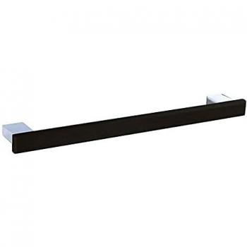Toallero de baño 45cm para atornillar Cromo/Negro Natura Manillons Torrent