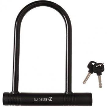 Candado D para Bici Dare 2B - Resistente, diseño compacto, incluye dos llaves, material de acero endurecido, sistema de cierre seguro, ideal para bicicletas