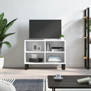 Mueble de TV de madera de ingeniería blanco 69,5x30x50 cm vidaXL