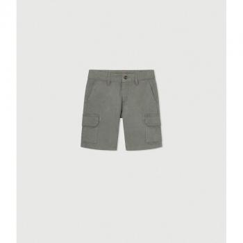 Short Cargo verde con cintura ajustable para niño de Hackett London