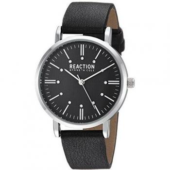 Kenneth Cole REACTION Women's Analog Quartz Watch with Leather-Synthetic Strap RK50104001