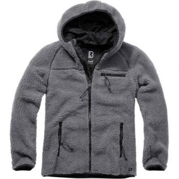 Chaqueta Teddy Worker Gris para hombre de Brandit, tipo chaqueta, características: color gris, diseño estilo worker, tejido de felpa suave (teddyfleece), disponible en talla 7XL