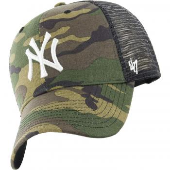 47 Brand New York Yankees Green Trucker Cap - One Size Camo Design