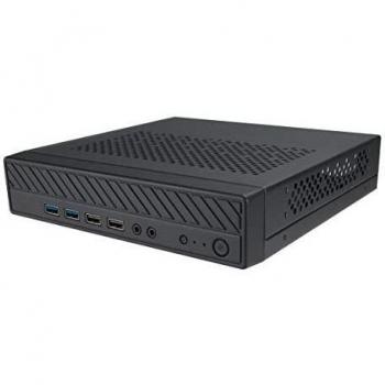 Caja PC Mini Tower Akasa Cypher MX3 Compacta Thin Mini ITX Negra con Cuatro Puertos USB