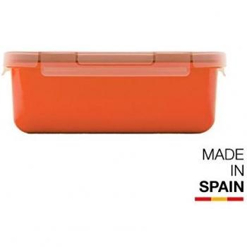 Valira Porta alimentos - Contenedor hermético de 0,75 L hecho en España, color naranja