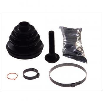 Kit de fuelles para eje de transmisión SPIDAN 26010, incluye fuelles de goma, abrazaderas, y es compatible con vehículos específicos para la protección del eje de transmisión