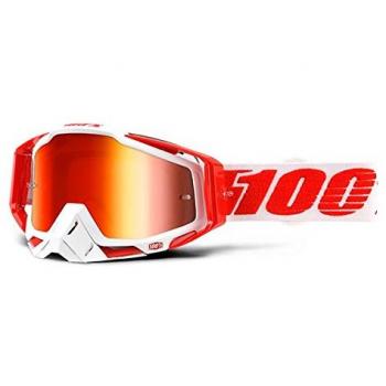 Inconnu 100% Racecraft – Gafas de Ciclismo Unisex, Color Blanco