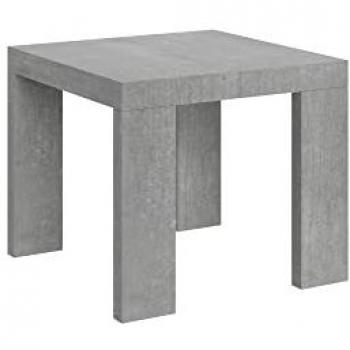 Mesa extensible Roxell 90x90/246 cm de hormigón