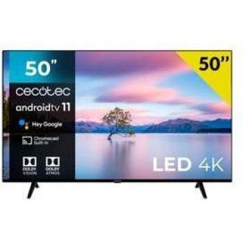 Smart TV Cecotec A1 series ALU10050S 50'' 4K UHD HDR10 Android 11 E LED Negro