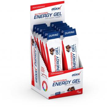 Etixx Nutritional Energy Gel, Sabor a Cola - 12 Unidades