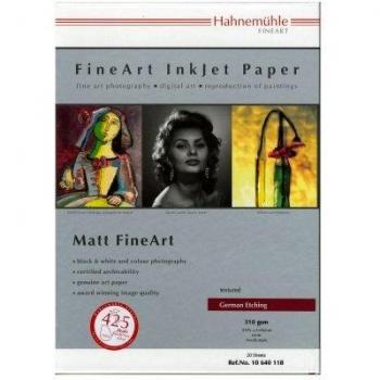 Papel Fotográfico Hahnemühle German Etching 310g A4 25 Hojas