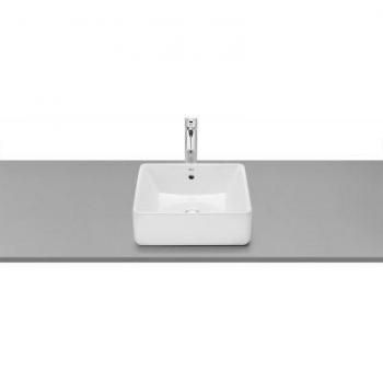 Lavabo Square blanco sobre encimera de porcelana de 39 cm ROCA A3270ML000