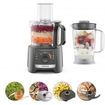Kenwood Procesador de Alimentos y Batidora Multifuncional MultiPro Compact FDP31.170GY