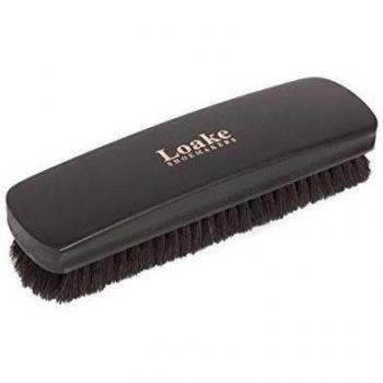 Loake XL Pelo De Caballo Pulido Cepillo De Pulido - Mango Negro Negro Pelo De Caballo, 185mm x 53mm