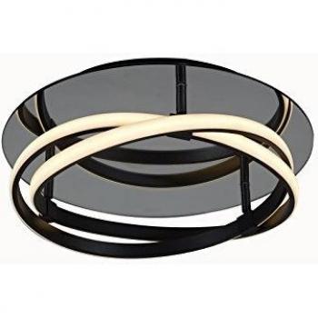 Plafón LED integrado Infinity Marrón oxidado 1 bombilla 14cm