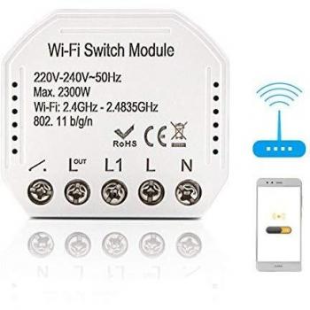BeauFlw WiFi Switch Conmutador,Control Remoto por App iOS o Android, Compatible con Alexa Echo, Google Home