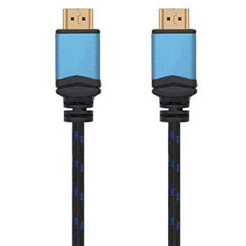 AISENS - CABLE HDMI V2.0 PREMIUM ALTA VELOCIDAD / HEC 4K@60HZ 18GBPS, A/M-A/M, NEGRO/AZUL, 3.0M