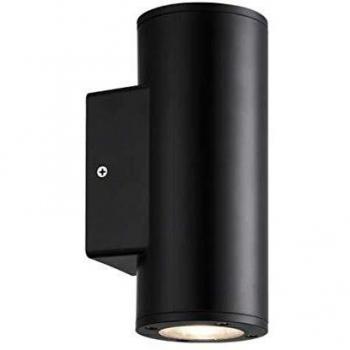 Aplique cilindrico de Exterior Yopol Negro Ip54 Fabrilamp