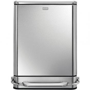 simplehuman CW2003 - Cubo de basura para la cocina, 48 litros, color cepillado