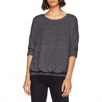 ONLY NOS Onlmida Pleated 3/4 Top Jrs, Camisa Manga Larga para Mujer, Gris Dark Grey Melange, 40