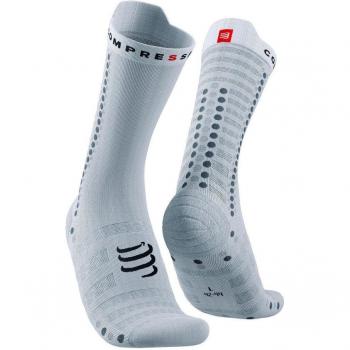 Calcetines Compressport Pro Racing v4.0 Ultralight Bike T1 Gris y Blanco