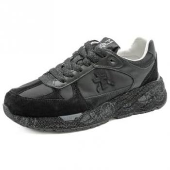 Premiata Women's Black Mased Sneakers Size 39