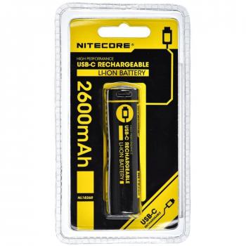 Batería recargable Nitecore NL1826R 18650 Ión de litio
