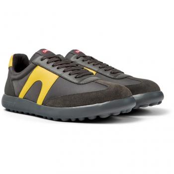 CAMPER Pelotas XLite Sneakers for Men Grey, Size 39, Cotton Fabric/Smooth Leather