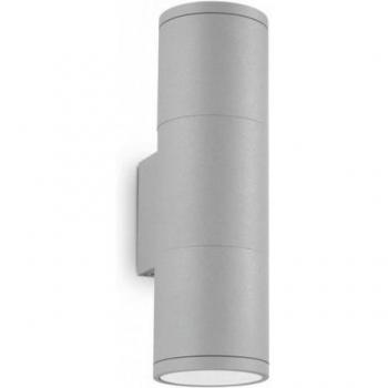 Aplique de exterior gris GUN 2 bombillas aluminio IP44