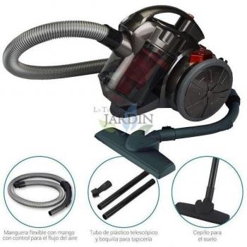 Aspiradora Sin Bolsa Suinga 700W Rojo - Multiciclónica, Potente y Flexible para Todo Tipo de Suelos