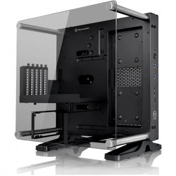 Chasis de Torre Mini ITX Thermaltake Core P1 TG con Cristal Templado y 2x USB 3.0, Color Negro