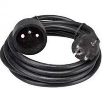 Wurko - Prolongador 3 Metros Cable 3 x 1,5 mm, Negro