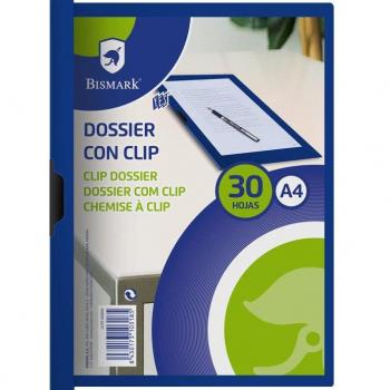 Dosier Clip Bismark - PP - A4 - Color azul