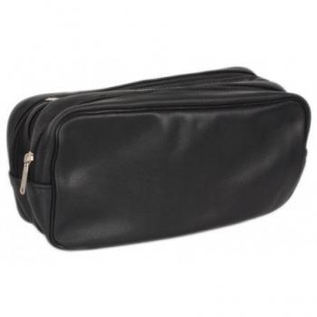 E Epsilon Neceser de Viaje Cuero Negro