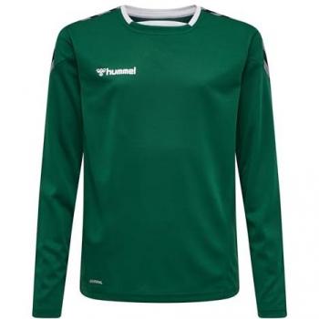 Camiseta de Manga Larga Hummel Authentic Poly para Niños, Color Hojas Perennes, Talla 152