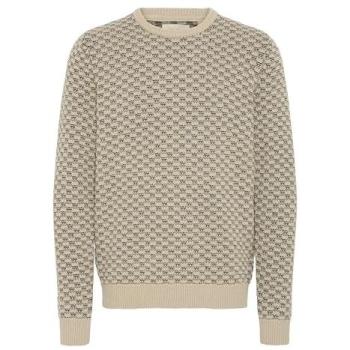 Suéter Jacquard Beige 'BHBALEN' para Hombre, 50% Poliacrilato, 50% Algodón, Diseño Clásico con Patrón de Trenzas