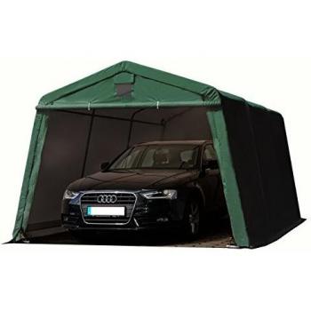 Carpa Garage PORTABLE TOOLPORT 3,3 x 4,8 m PVC 500 N alta resistencia refugio impermeable verde
