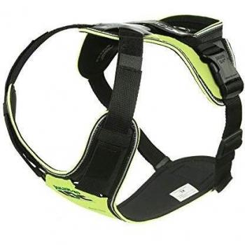 Arnés para perros Julius K9 IDC Longwalk color Neón, arnés para caminar, arnés para trekking cómodo y ligero