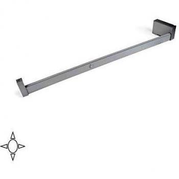 EMUCA - Iluminación para Armario o vestidor, Barra de Armario con luz LED Recargable y Detector de Movimiento, Aluminio anodizado Mate, L 558-708mm