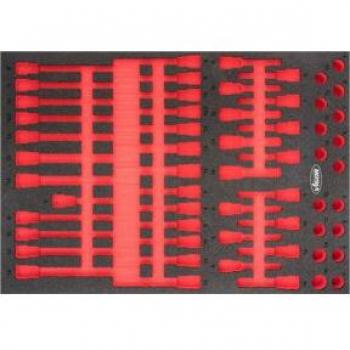 VIGOR V6810-L Cubeta de espuma suave vacía 563 mm x 393 mm x 35 mm