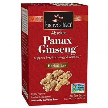 Bravo Tea Absolute Panax Ginseng Herbal Tea 20 Pckts