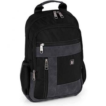 Gabol - Bremen | Mochila Ordenador Portatil 13 Pulgadas de Color Negro