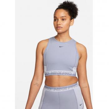 Nike Pro Dri-FIT Women's Purple 3in Tank Top - Size M