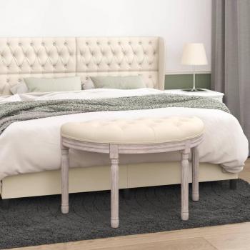 Banco de Lino Beige 81,5x41x49 cm