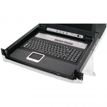 Iogear gcl1808kitutaa 8port 17in lcd combo kvm switch