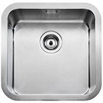 Roca A870B10400 - Fregadero de 1 cubeta de acero inoxidable