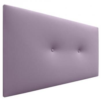 Cabecero de Polipiel Liso Acolchado con Botones 90x50cm para Camas 80/90 - Color Lila